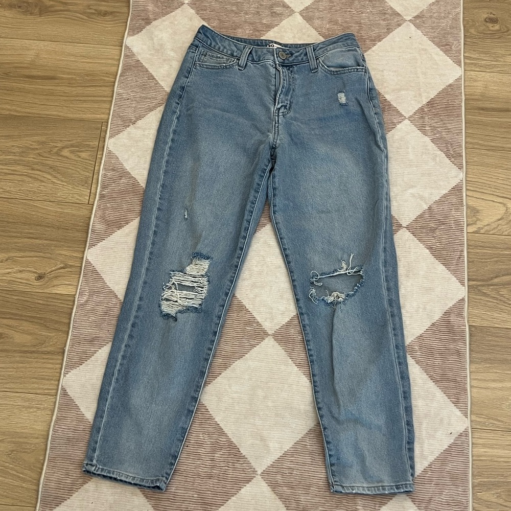 So - Stylish Blue Distressed Women Jeans